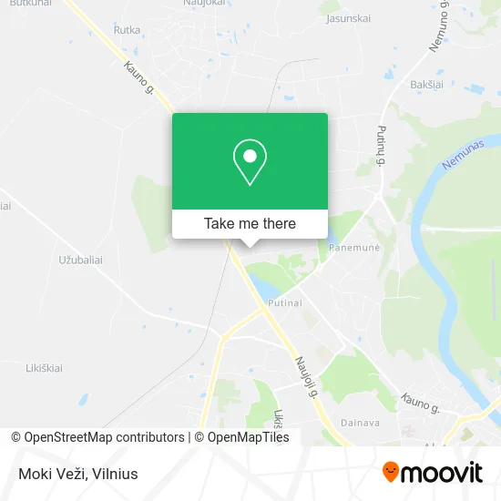 Карта Moki Veži