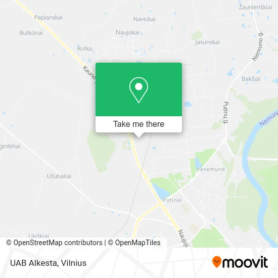 Карта UAB Alkesta