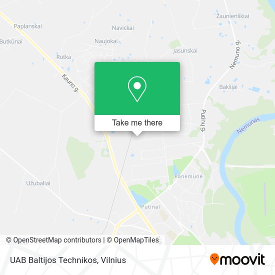 Карта UAB Baltijos Technikos