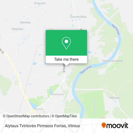 Карта Alytaus Tvirtovės Pirmasis Fortas