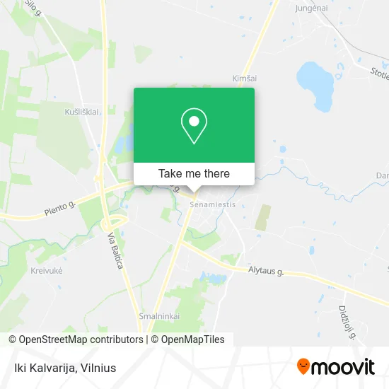 Карта Iki Kalvarija