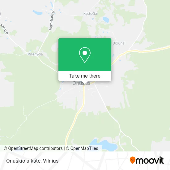 Карта Onuškio aikštė