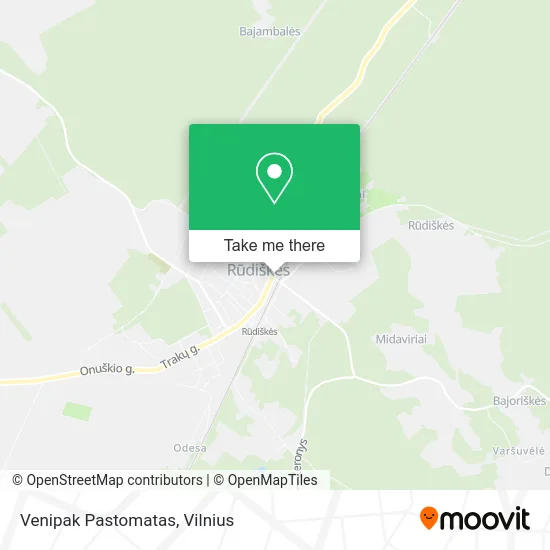 Карта Venipak Pastomatas