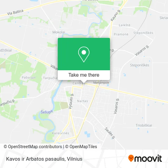 Карта Kavos ir Arbatos pasaulis