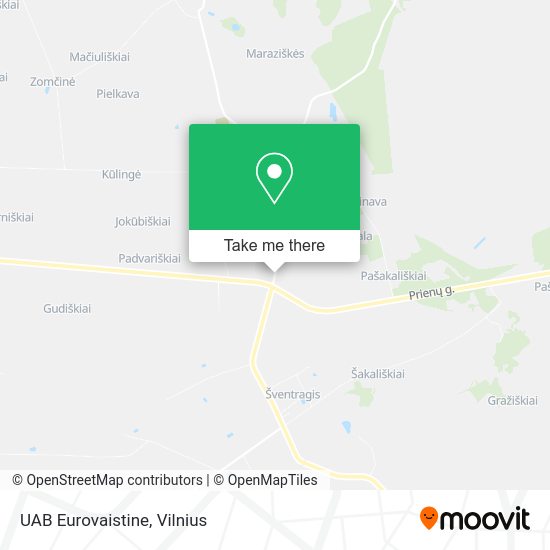 Карта UAB Eurovaistine