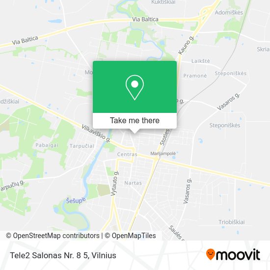 Карта Tele2 Salonas Nr. 8 5