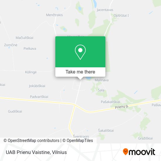 Карта UAB Prienu Vaistine