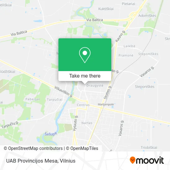 Карта UAB Provincijos Mesa