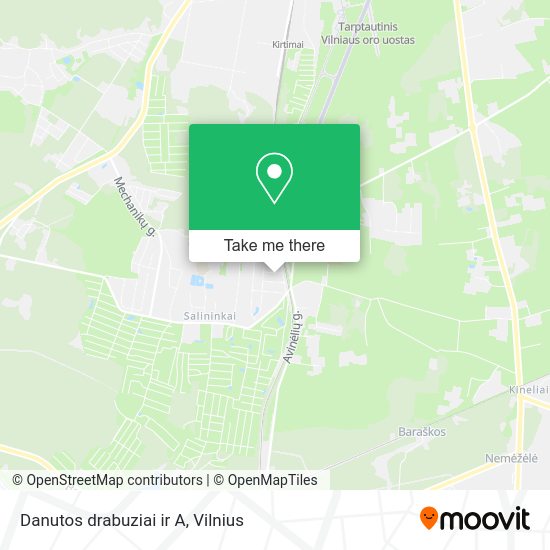 Карта Danutos drabuziai ir A