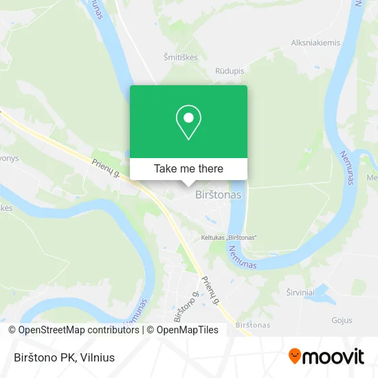 Карта Birštono PK