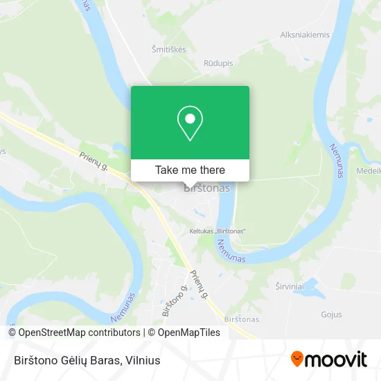 Карта Birštono Gėlių Baras