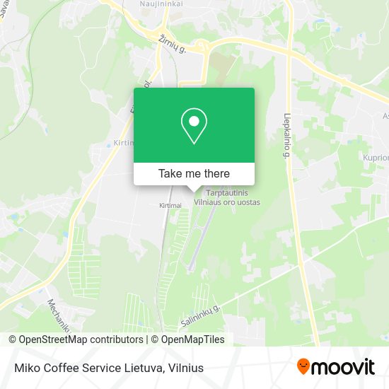 Карта Miko Coffee Service Lietuva