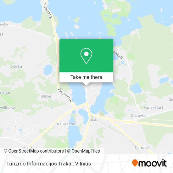 Карта Turizmo Informacijos Trakai