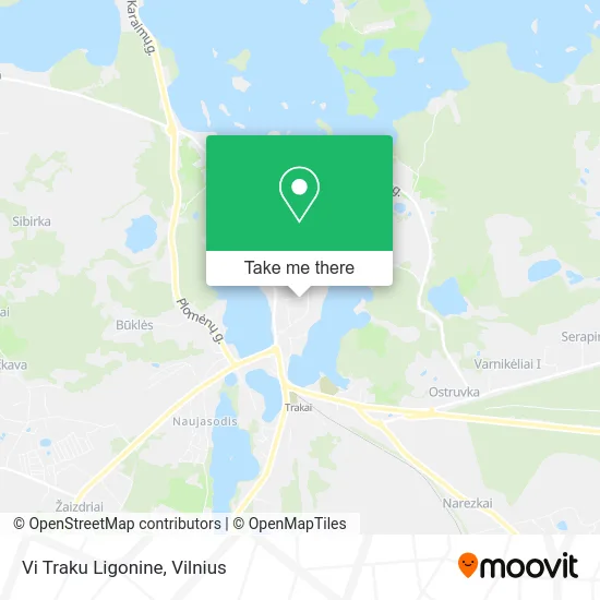 Карта Vi Traku Ligonine