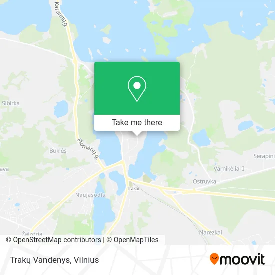 Карта Trakų Vandenys