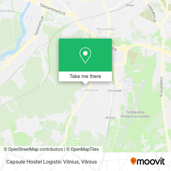 Карта Capsule Hostel Logistic Vilnius