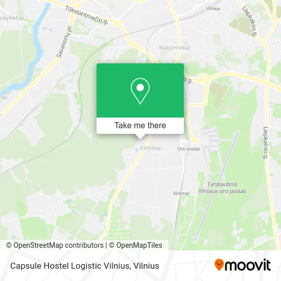 Карта Capsule Hostel Logistic Vilnius