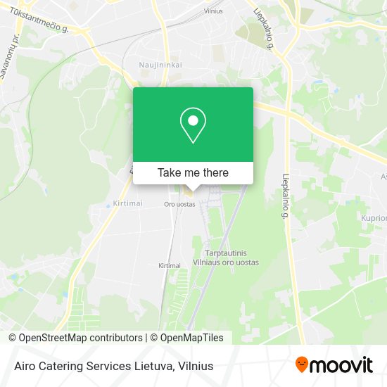 Карта Airo Catering Services Lietuva