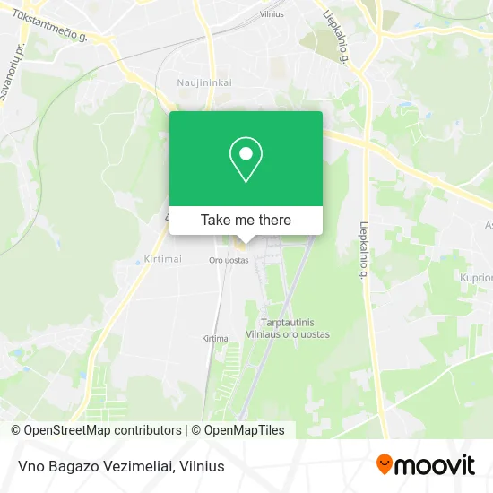 Карта Vno Bagazo Vezimeliai