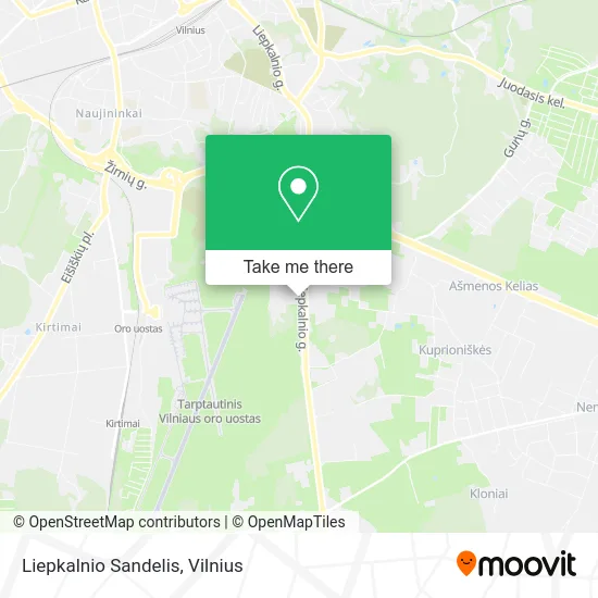 Карта Liepkalnio Sandelis