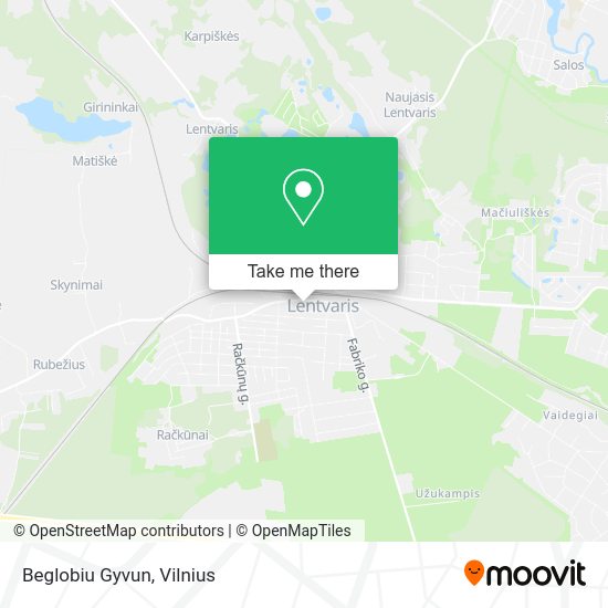 Карта Beglobiu Gyvun