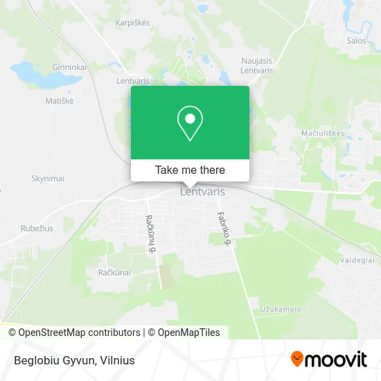 Карта Beglobiu Gyvun