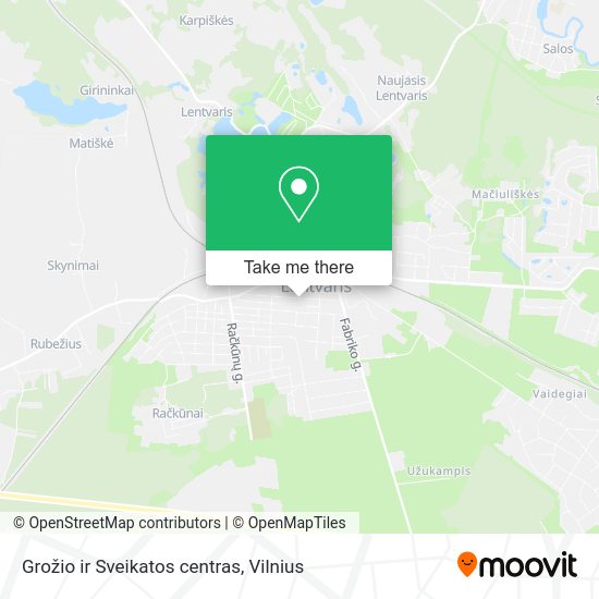Карта Grožio ir Sveikatos centras