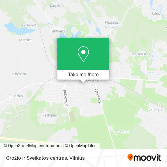 Grožio ir Sveikatos centras map