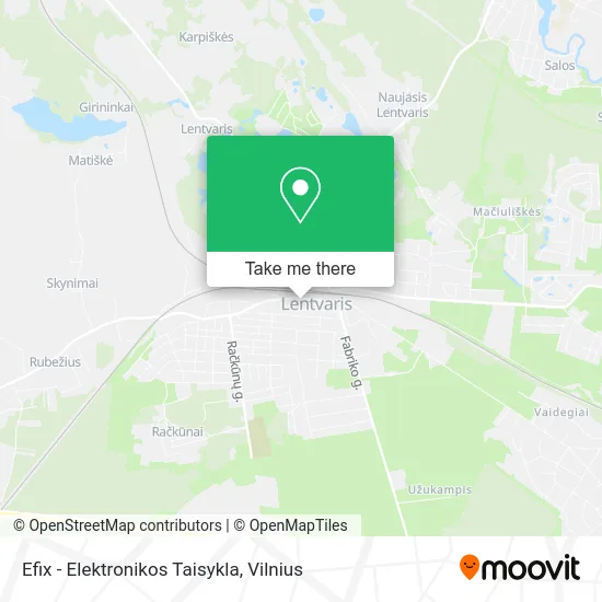 Карта Efix - Elektronikos Taisykla