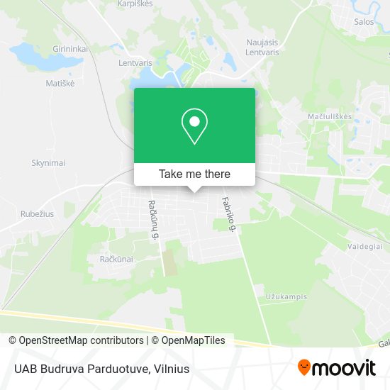 Карта UAB Budruva Parduotuve