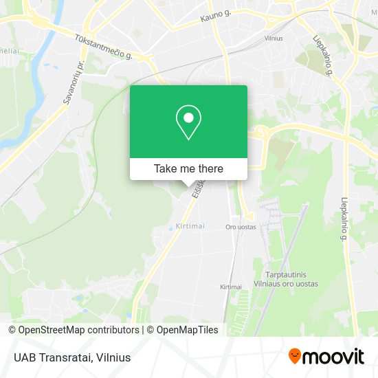 Карта UAB Transratai