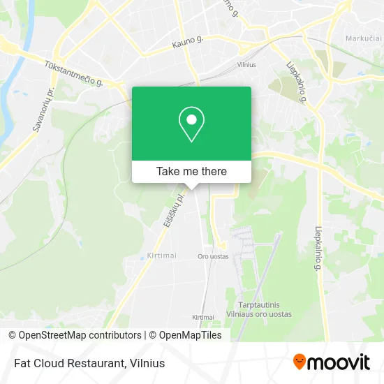 Карта Fat Cloud Restaurant