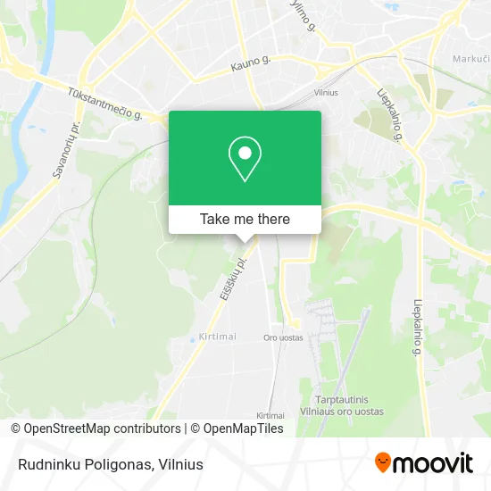 Карта Rudninku Poligonas