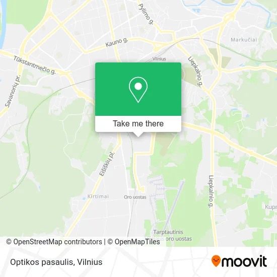 Карта Optikos pasaulis