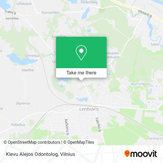 Карта Klevu Alejos Odontolog