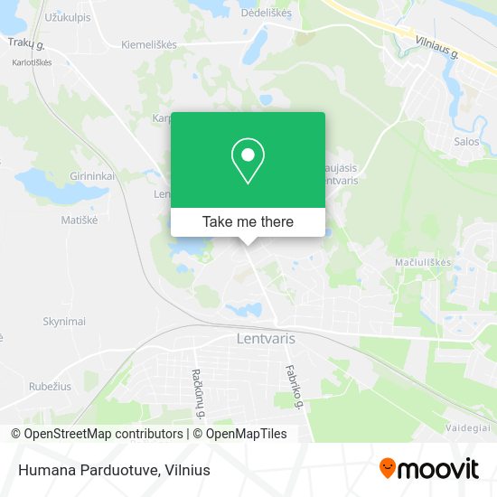 Карта Humana Parduotuve