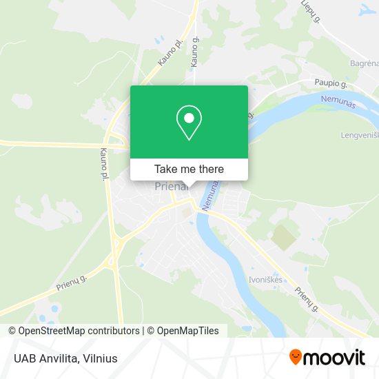 Карта UAB Anvilita