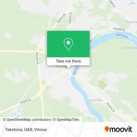 Карта Tekstona, UAB