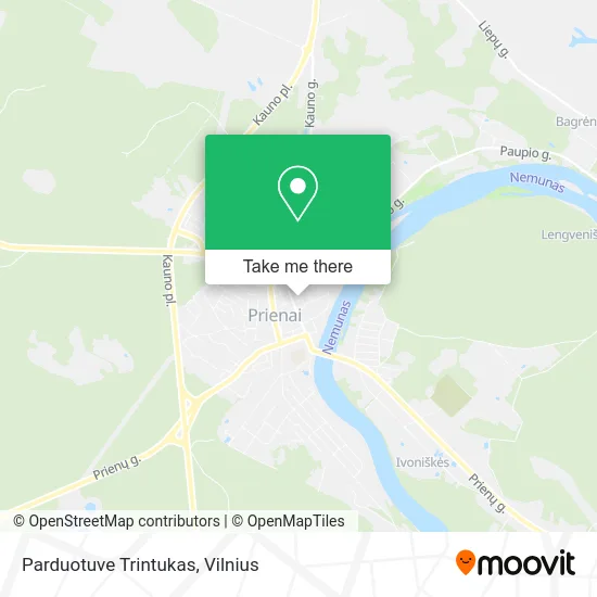 Карта Parduotuve Trintukas