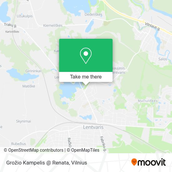 Карта Grožio Kampelis @ Renata