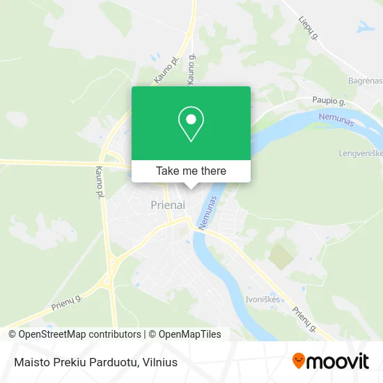 Карта Maisto Prekiu Parduotu