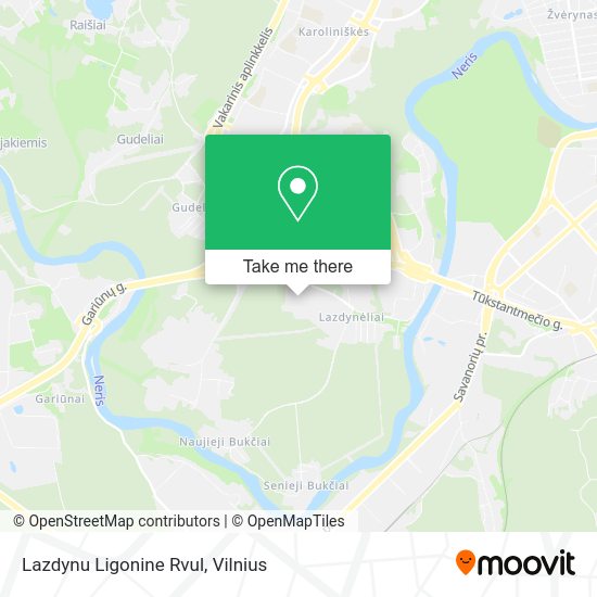 Карта Lazdynu Ligonine Rvul