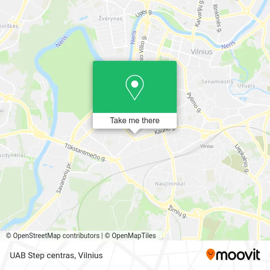 Карта UAB Step centras
