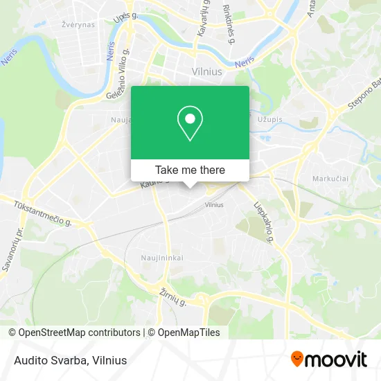 Карта Audito Svarba