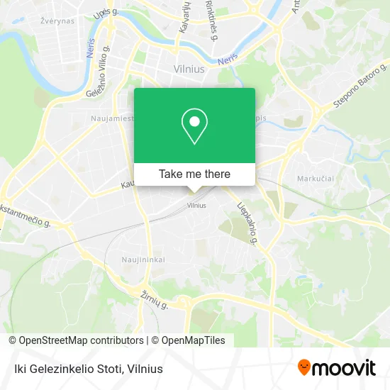 Карта Iki Gelezinkelio Stoti