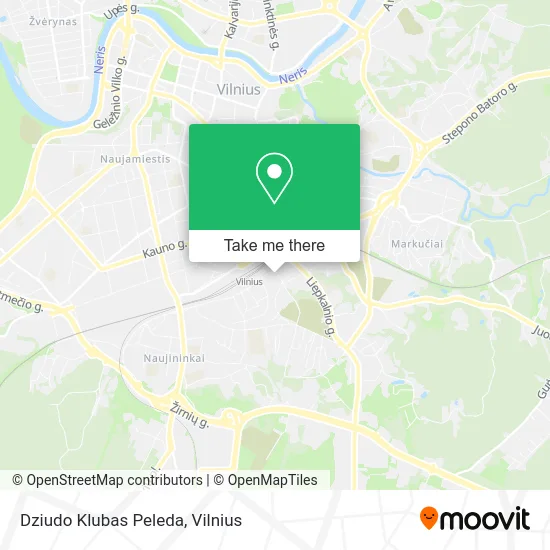 Карта Dziudo Klubas Peleda
