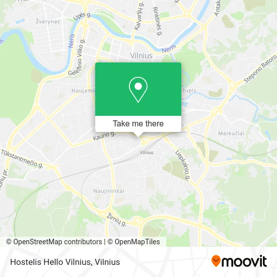 Карта Hostelis Hello Vilnius