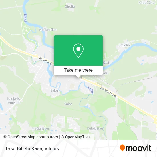 Карта Lvso Bilietu Kasa