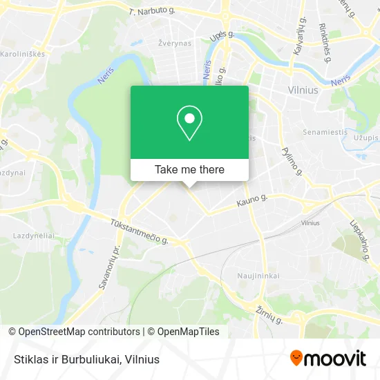 Карта Stiklas ir Burbuliukai