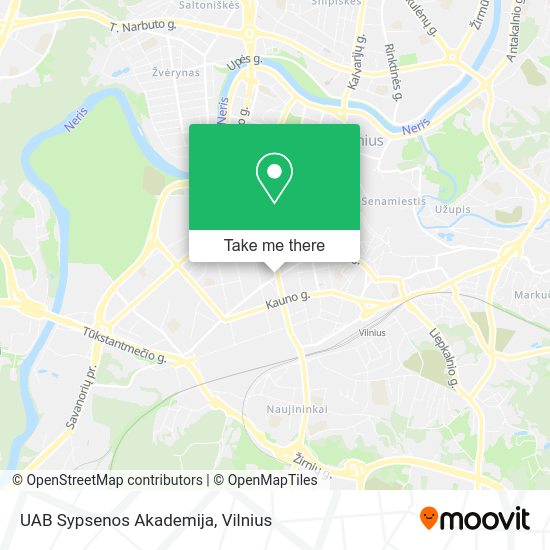 Карта UAB Sypsenos Akademija
